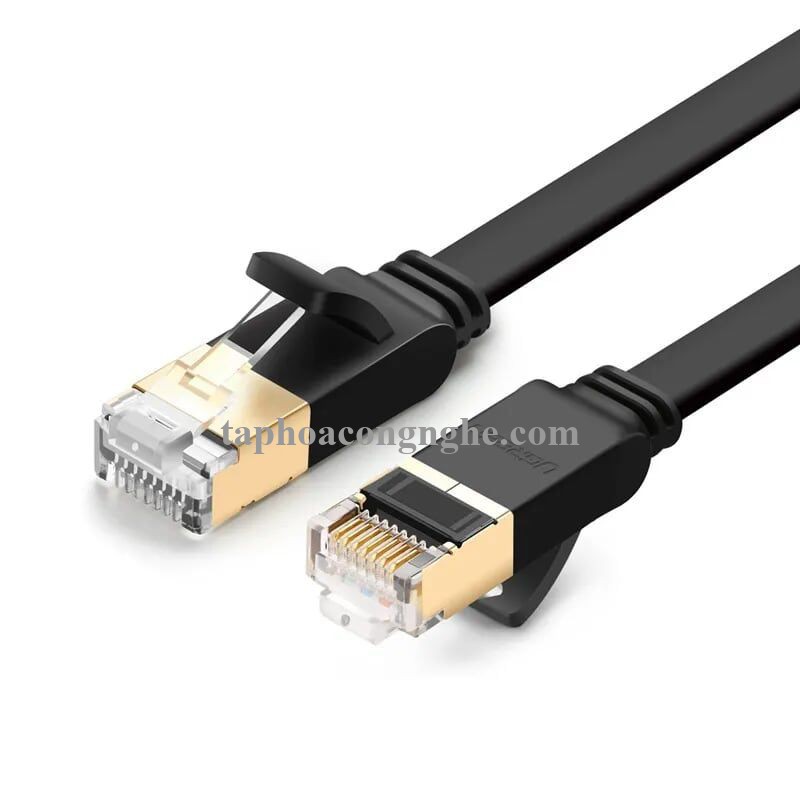 Ugreen 11265 10M màu Đen Cáp mạng LAN cat7 STP dây dẹp NW106 30011265